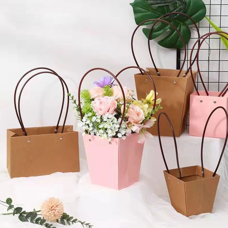 paper bag bouquet