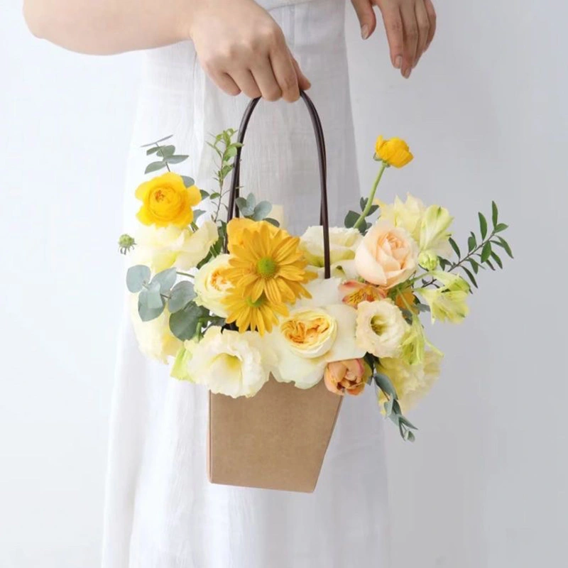 paper bag flower bouquet