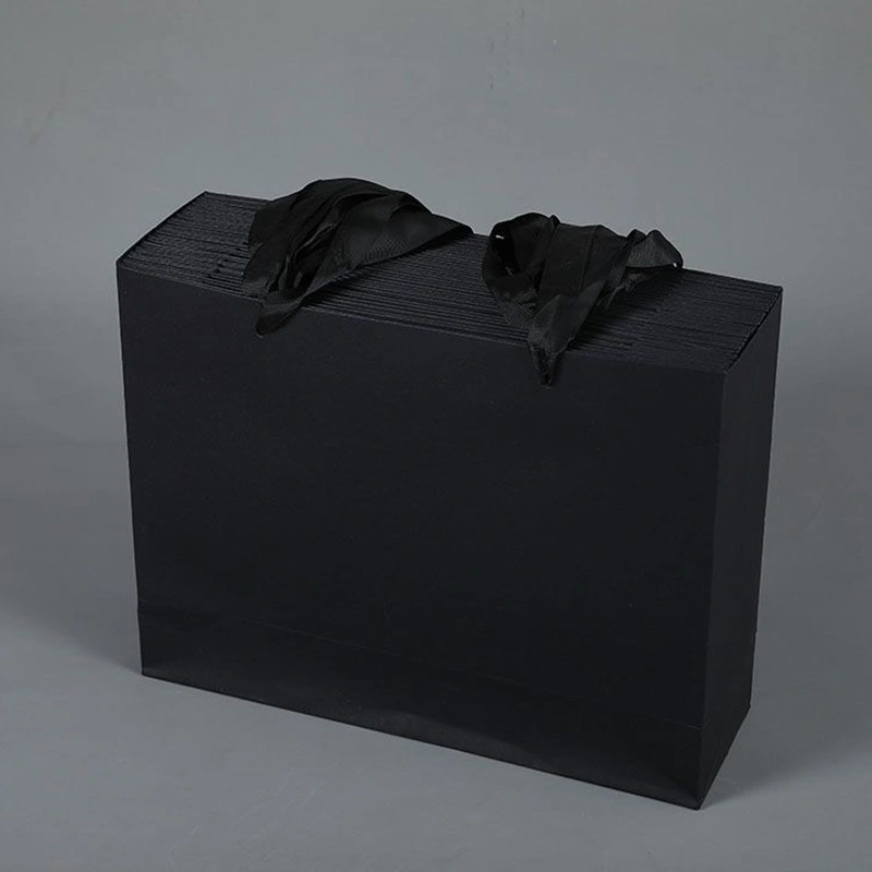 black paper shopping bags