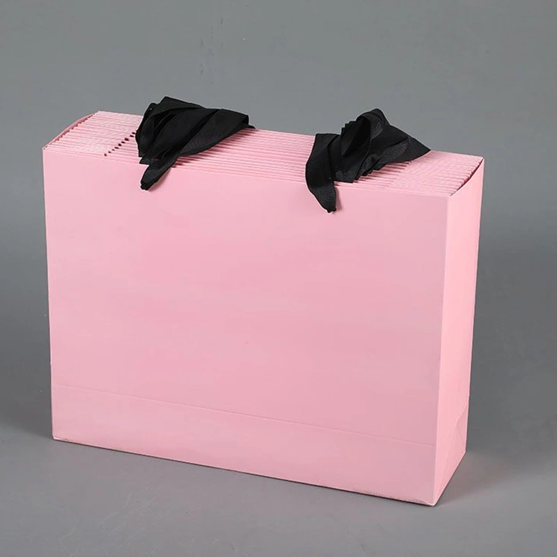 pink paper shopping bags