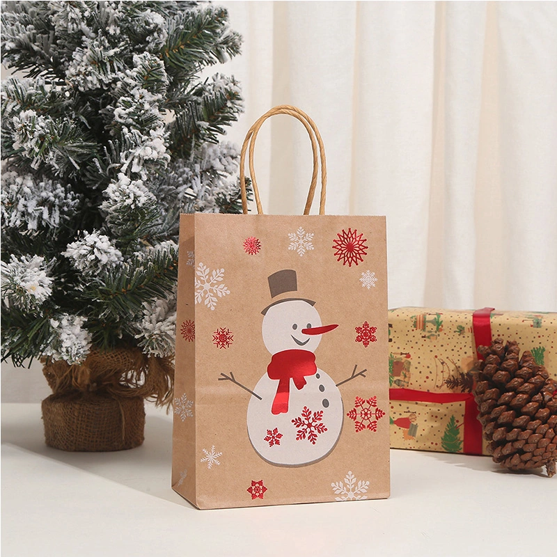 brown paper christmas gift bags