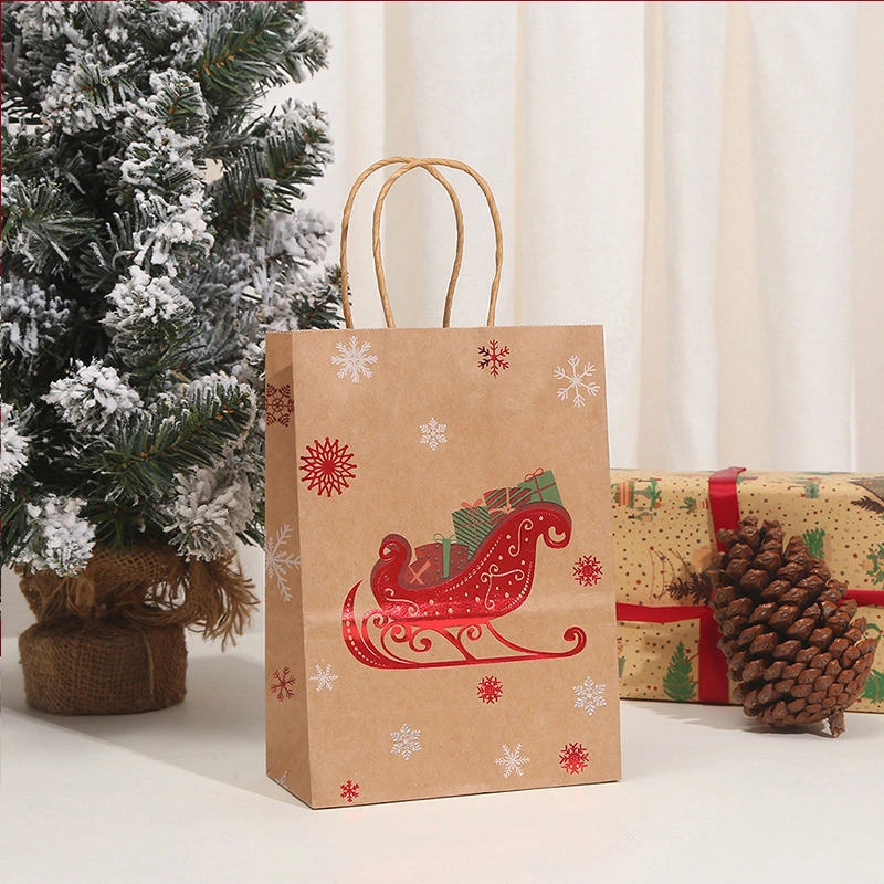 christmas kraft bags