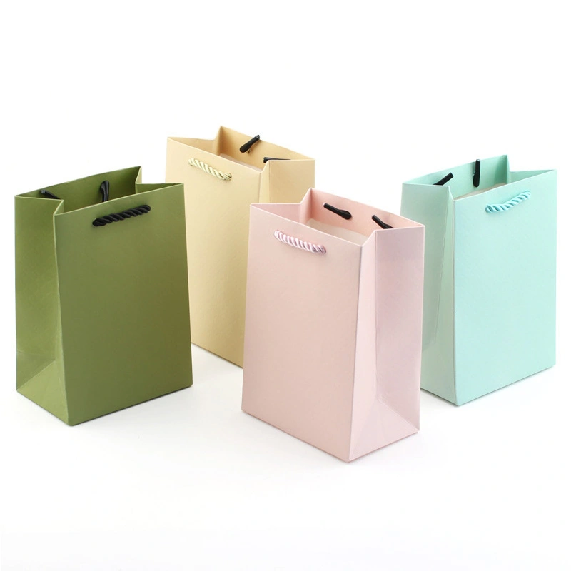 colored paper bags with handles