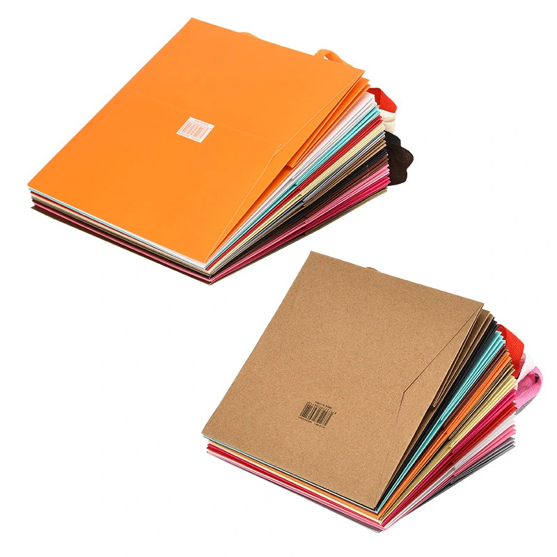colored paper merchandise bags