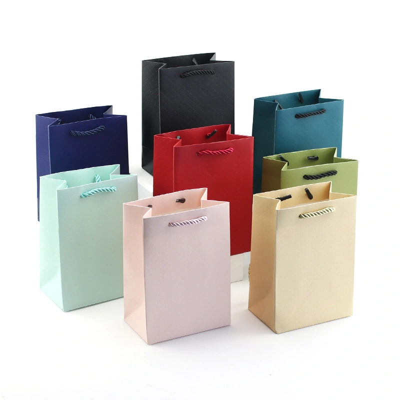 colored paper shopping bags