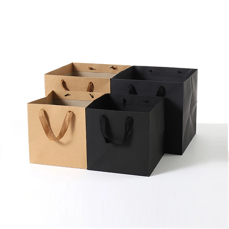 kraft shopping bags with handles