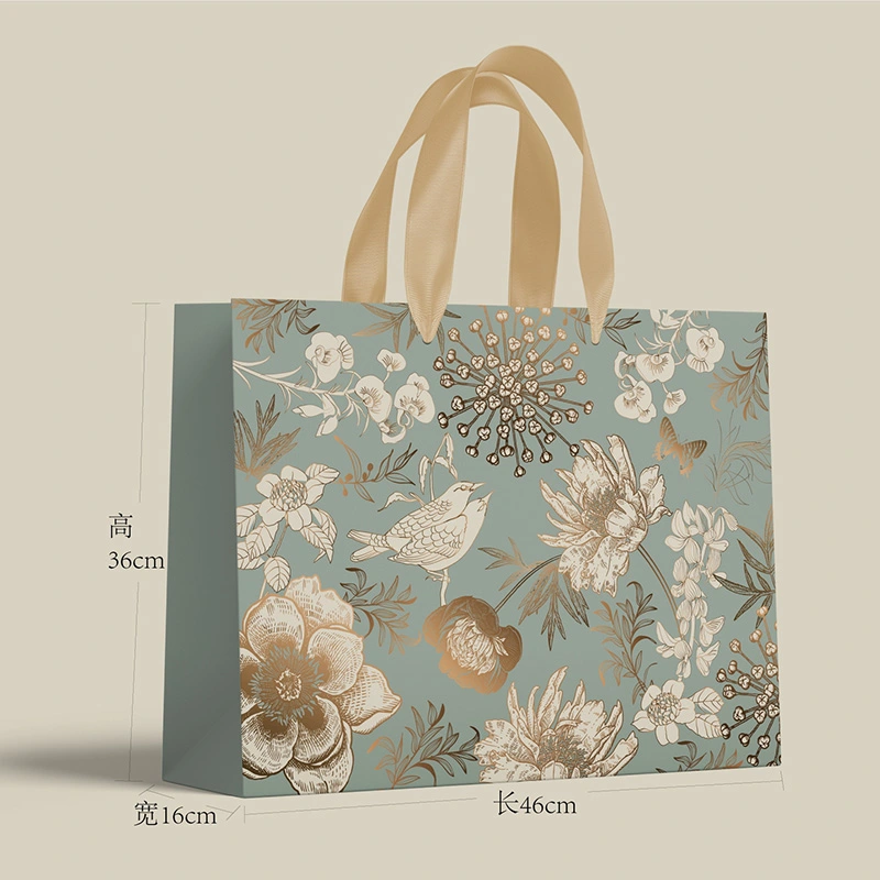 ribbon handle shopping bags