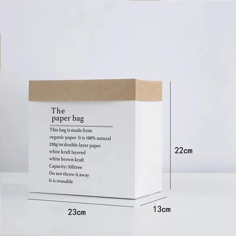 washable brown paper bag