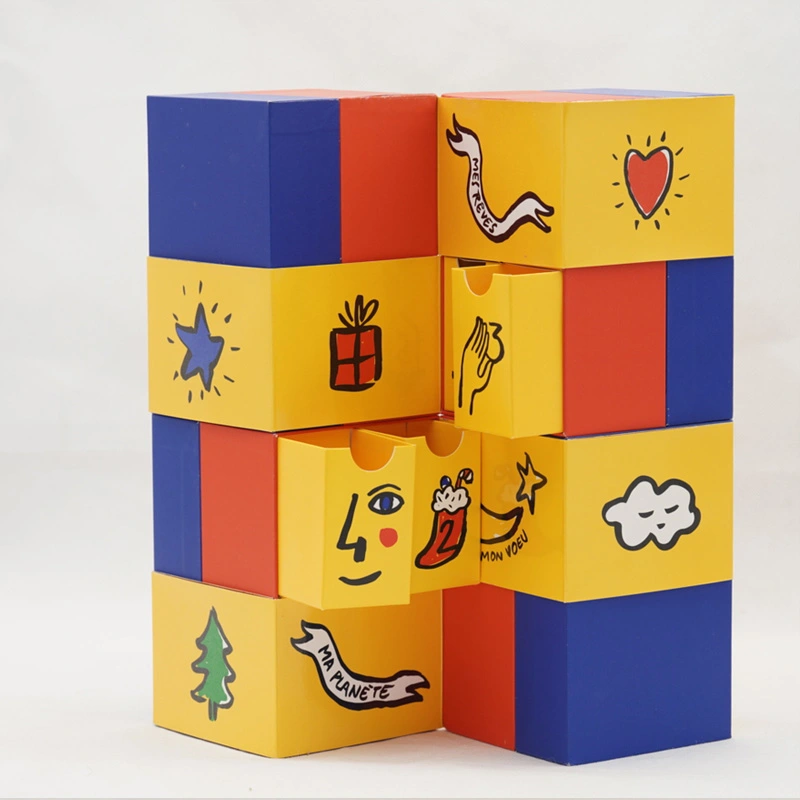 advent calendar with empty boxes