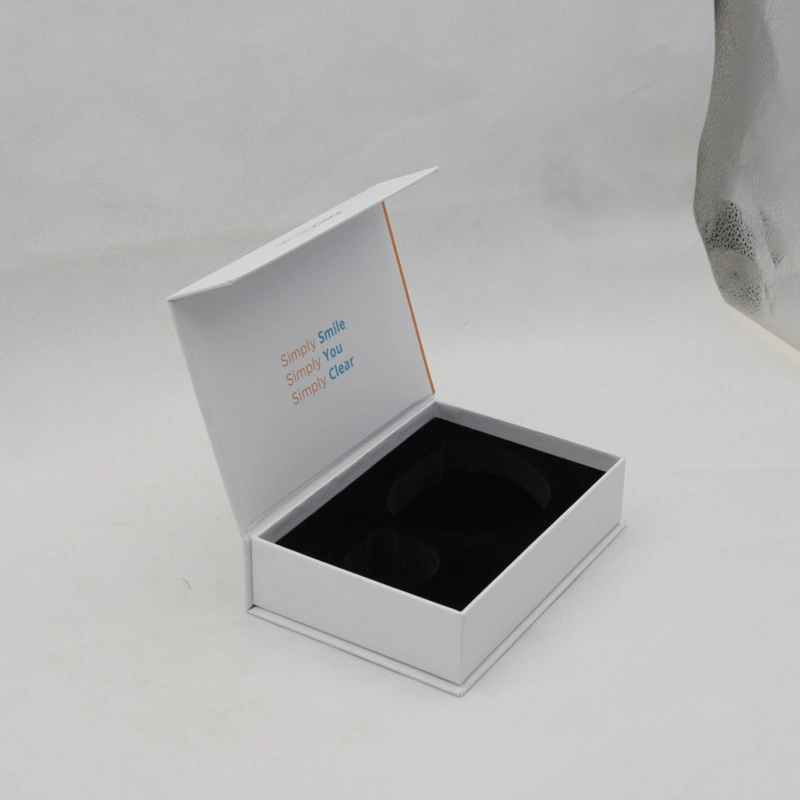 white gift box with magnetic closure
