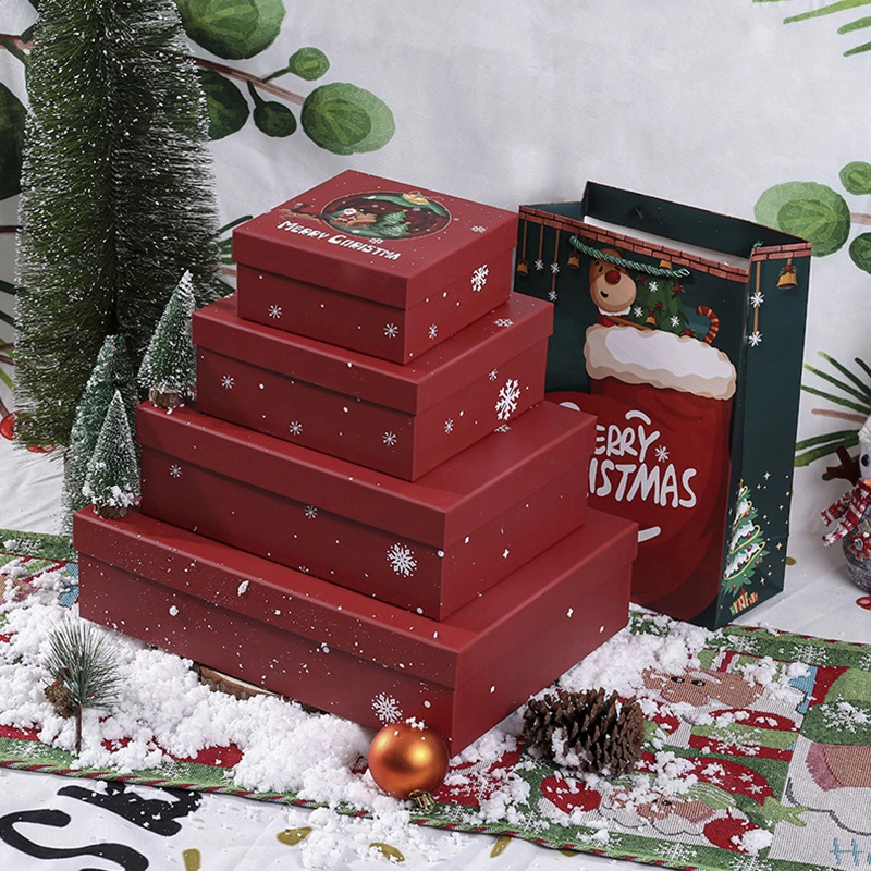 christmas gift boxes with lids bulk