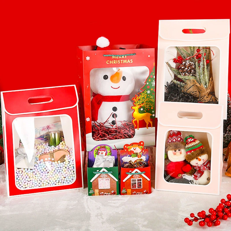 gift bags with clear window