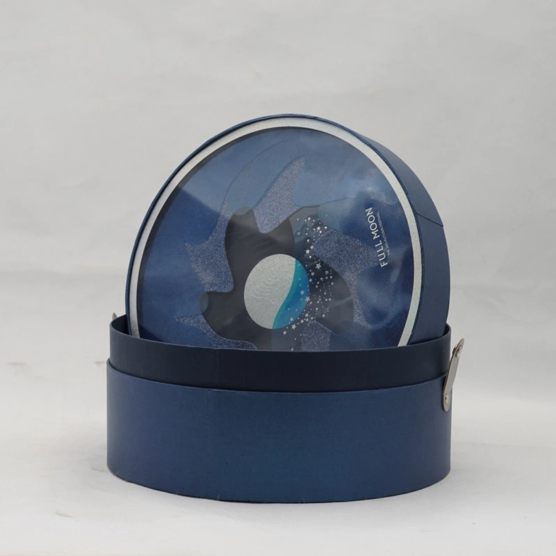 round paper box with lid